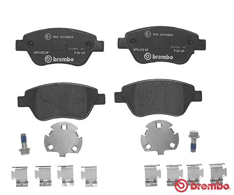A.B.S. P 23 169 BREMBO Bremsbelagsatz, Scheibenbremse